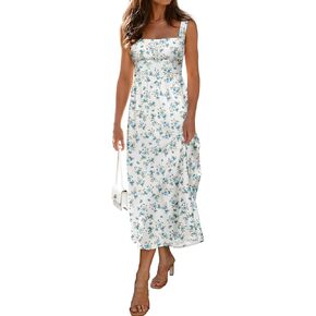 فستان مشد الأزهار النسائي 2025 الصيف بلا أكمام in Kuwait