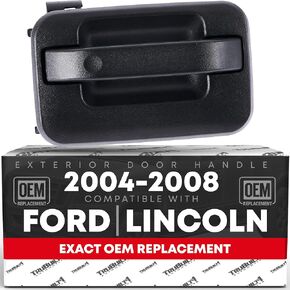 T1A Exterior Front Driver Door Handle Replacement - Compatible with 2004-2008 Ford F-150, 04-08 Ford Lobo, 06-08 Lincoln Mark LT - Textured Black w/Keypad Hole - OEM 9L3Z-1522405-AA in Saudi Arabia