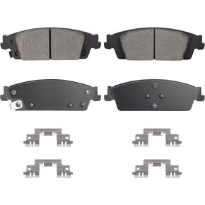 Rear Ceramic Brake Pads Set for Chevy Silverado 1500 2014-2018, Suburban/Tahoe 15-20, for GMC Sierra 1500 2014-2018, for Yukon/Yukon XL 15-20, for Cadillac Escalade/ESV 15-20 4PCS in Kuwait