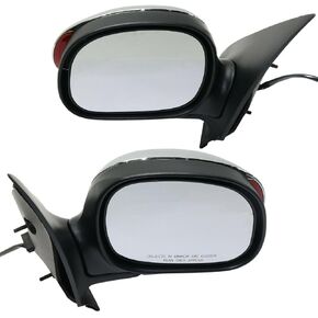 2pcs Left & Right Side Chrome Power Non-Heated Operate Manual Folding Exterior Door Rear View Mirror 1L3Z17682Ba 15631112 SET-FD185CR-S in Saudi Arabia