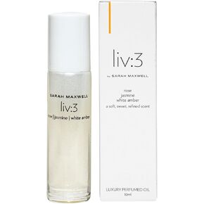 Sarah Maxwell Beauty LIV:2 Luxury Perfumed Oil for Women - 10ml Roll On Fragrance Oil with Metal Rollerball Applicator. Fresh, Fruity & Radiant Scent. Vegan, Paraben Free & Cruelty Free. Pack of 1 in Saudi Arabia