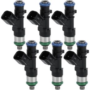 Fuel Injector, Engine Fuel Injection Nozzle No.04591986AA for Dodge Avenger R/T, SXT 08-10 2.7L 3.5L for Dodge Challenger SE 09-10 3.5L Black, 6 Pcs in Saudi Arabia
