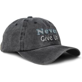 Speedy Pros Soft Washed Baseball Cap Never Give up Cotton Dad Hats for Men & Women in Saudi Arabia