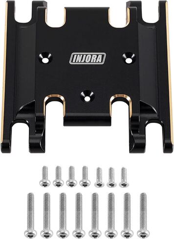 Pinnora Black Brass C Hubs ، مفاصل التوجيه ، أغطية Diff الخلفية الأمامية ، حامل نقل لوحة التزلج لمدة 1/18 HPI Venture18 RC. in Saudi Arabia