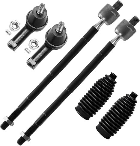 ديترويت المحور-قضبان التعادل الأمامية للفترة 2001-2006 Hyundai Elantra 2003-2008 Tiburon 2005-2009 Kia Spectra5 ، 4 نهايات قضيب ربط داخلي 4 ، 2 أحذية استبدال in Saudi Arabia