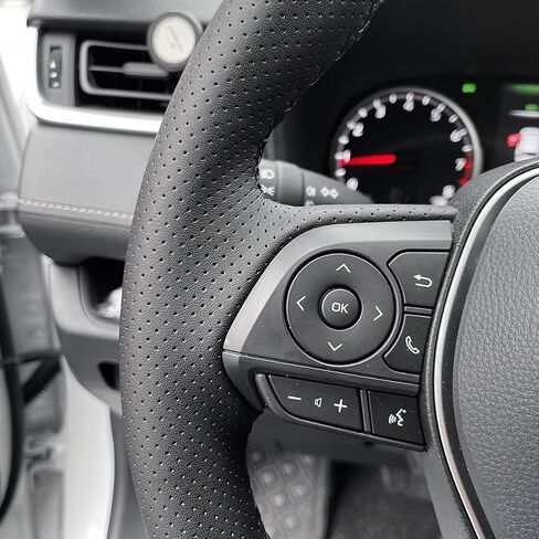 غطاء عجلة القيادة Mewant لـ Toyota Rav4 2019-2024/Camry 2018-2024/Corolla 2020-2024/Avalon 2019-2022 غلاف مقود مقود يدوي in Kuwait