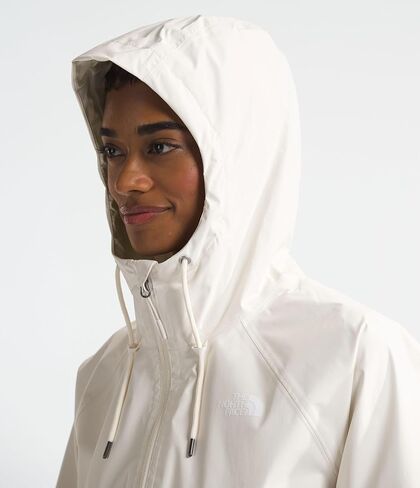سترة بغطاء للرأس Antora Rain للسيدات من THE NORTH FACE (مقاس قياسي وحجم كبير)، White Dune، XX-Small in Saudi Arabia
