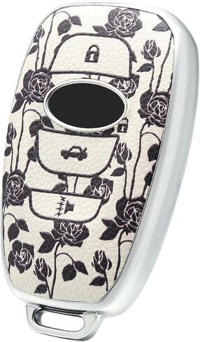 EnerCharge for Subaru key fob cover case,Texture Soft TPU and Leather key case/skin with 4-Buttons in Saudi Arabia