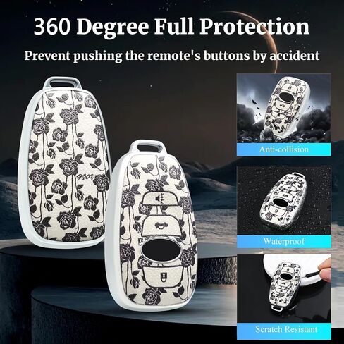 EnerCharge for Subaru key fob cover case,Texture Soft TPU and Leather key case/skin with 4-Buttons in Saudi Arabia