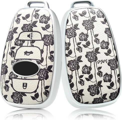 EnerCharge for Subaru key fob cover case,Texture Soft TPU and Leather key case/skin with 4-Buttons in Saudi Arabia