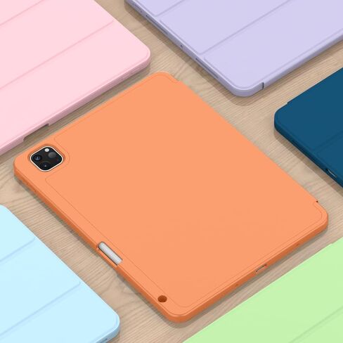 Zryxal 2024 iPad Pro 11 Ing Case M4 (الجيل الخامس) مع حامل قلم رصاص ، وحالة iPad الذكية [دعم Pencil Pro و Pencil (USB-C) ، ودعم معرف اللمس و Auto Wake/Sleep (رمادي فاتح) in Kuwait