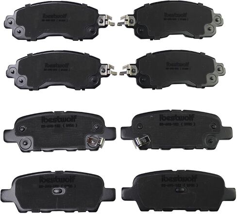 Front and Rear Ceramic Brake Pads for 2013 2014-2018 Nissan Altima, Disc Brake Pad Replacement P-1650, P-905 in Saudi Arabia