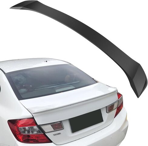 SCITOO Spoiler Wing Fits for 2012-2015 for Honda Civic Sedan Matte Black Rear Trunk Spoiler Wing in Saudi Arabia