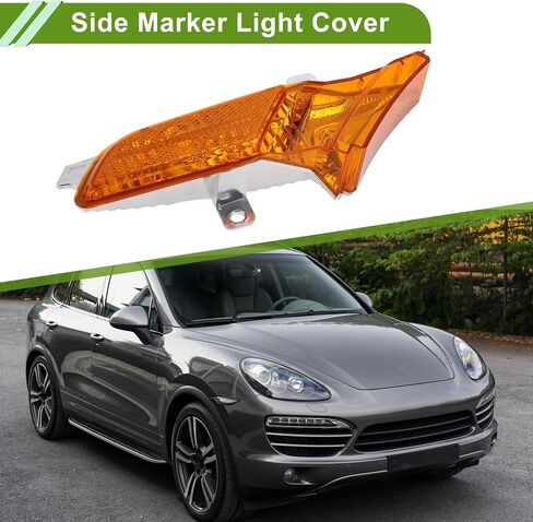 No.95563103501 غطاء ضوء العلامة الجانبية لورشه Cayenne 2008-2010 الصفراء اليسار وميض ركن السيارات انعطاف إشارة انعطاف العدسة البلاستيك 1 الكمبيوتر in Saudi Arabia
