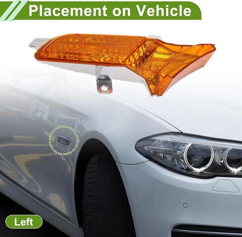 No.95563103501 غطاء ضوء العلامة الجانبية لورشه Cayenne 2008-2010 الصفراء اليسار وميض ركن السيارات انعطاف إشارة انعطاف العدسة البلاستيك 1 الكمبيوتر in Saudi Arabia