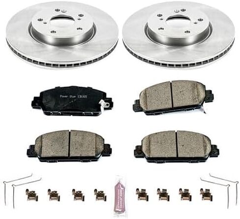 Power Stop Koe6515 AutoSpecialty Front Brake Brake Kit-Oe Brake Brake Rotors ومنصات الفرامل السيراميك لـ Honda Accord 2013-2022 [Model Second] in Saudi Arabia