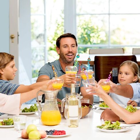 6PCS Easter Decorations Straws, Easter Eggs Bunny Basket Party Favors Straws Crazy Reusable Straws Accessories Decor in Kuwait