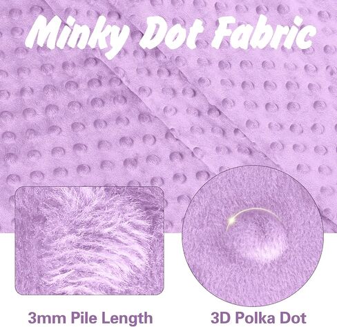 Homiest Minky Dot Fabric by The Yard, 2 Yards x 60 Inch Wide Soft Plush Fabric Light Navy Blue Fleece Fabric, Cuddle Minky Fabric for Blanket, Pillow Covers, Clothing Making, Scarf, Beanie in Saudi Arabia