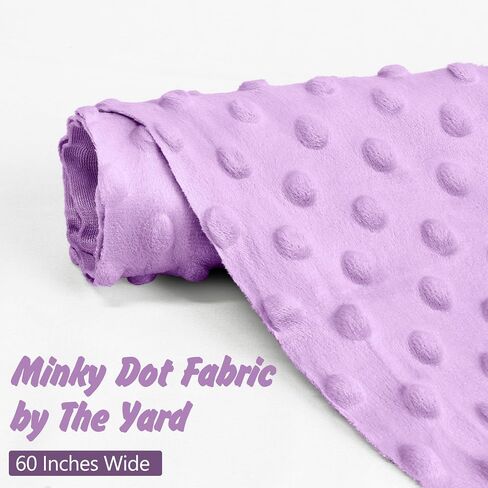 Homiest Minky Dot Fabric by The Yard, 2 Yards x 60 Inch Wide Soft Plush Fabric Light Navy Blue Fleece Fabric, Cuddle Minky Fabric for Blanket, Pillow Covers, Clothing Making, Scarf, Beanie in Saudi Arabia