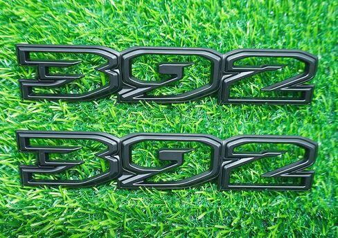 Pair Set 392 Side Hood Emblems 3D Badges Nameplate Replacement for 2021-2024 (Matte Black) in Kuwait