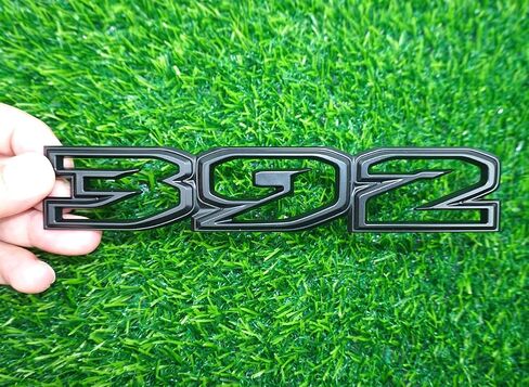 Pair Set 392 Side Hood Emblems 3D Badges Nameplate Replacement for 2021-2024 (Matte Black) in Kuwait