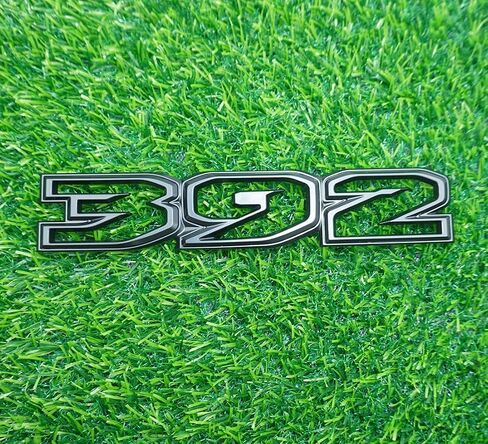 Pair Set 392 Side Hood Emblems 3D Badges Nameplate Replacement for 2021-2024 (Matte Black) in Kuwait