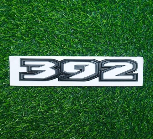 Pair Set 392 Side Hood Emblems 3D Badges Nameplate Replacement for 2021-2024 (Matte Black) in Kuwait