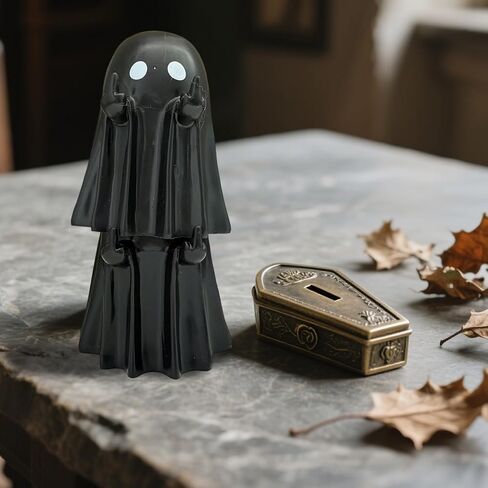 1/2/5PCS Halloween Ghost Figurines - Cute Resin Ghost Statue Decor with Love Heart & Finger, Spooky Home Office Desktop Ornament for Indoor Halloween Decorations C in Saudi Arabia