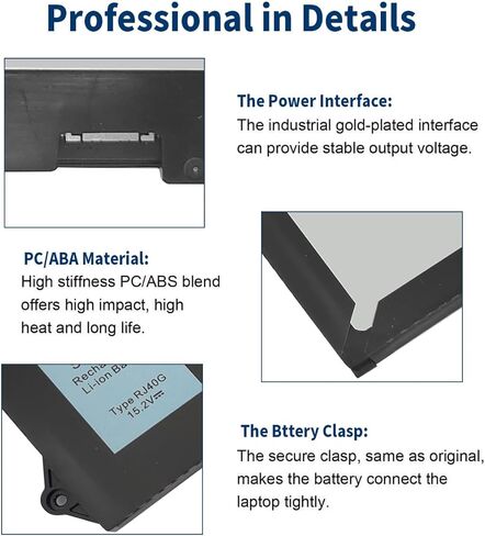 53WH Type H5CKD 15V Laptop Battery for Dell Inspiron 5300 5301 5401 5408 5501 5508, 7306 7506 2-in-1 Silver Series, Vostro 5300 5301 5401 5402 Replacement for P129G P129G002 7T8CD 07T8CD TXD03 in Kuwait