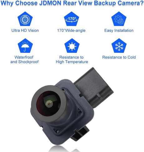 JDMON Backup Camera Replacement for Ford Fusion 2017 2018 2019 2020 Reverse Park Assist Camera Replacement for HS7T-19G490-AC HS7T-19G490-AE HS7T-19G490-AD in Saudi Arabia