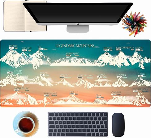 Floral Desk Matt for Desktop, Office Desk Pad Floral Pattern, Floral Desk Mat, Big Desk Pad, Extended Gaming Mouse Pad in Kuwait