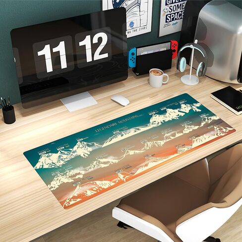 Floral Desk Matt for Desktop, Office Desk Pad Floral Pattern, Floral Desk Mat, Big Desk Pad, Extended Gaming Mouse Pad in Kuwait