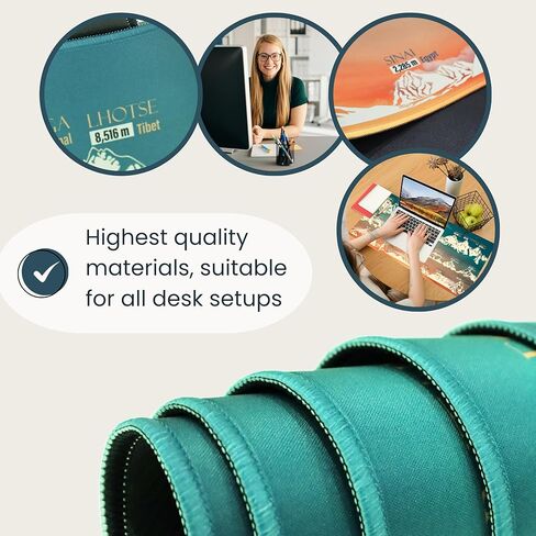 Floral Desk Matt for Desktop, Office Desk Pad Floral Pattern, Floral Desk Mat, Big Desk Pad, Extended Gaming Mouse Pad in Kuwait