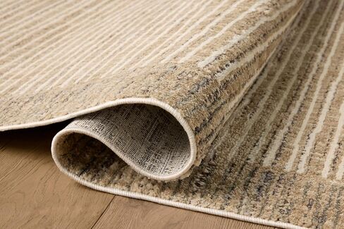 Loloi Jeremiah Brent Bleecker Collection BLE-02 SAND/CHARCOAL 7'-10 "X 10" منطقة سجادة المنطقة in Saudi Arabia