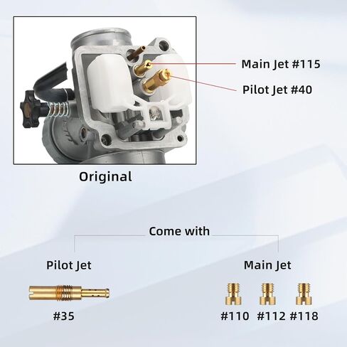 NIBBI PE28 Carburetor Kit 28mm Carburetor Fit 200cc-250cc Motorcycle Engines for GY6 Dirt Bike Pit Bike ATV Scooter Moped Apollo SSR TTR KYMCO SYM TAOTAO in Saudi Arabia