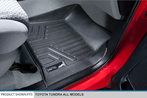 SMARTLINER Custom Fit Floor Mats 2 Row Liner Set for 2007-2011 Toyota Tundra in Saudi Arabia