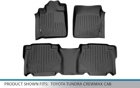 SMARTLINER Custom Fit Floor Mats 2 Row Liner Set for 2007-2011 Toyota Tundra in Saudi Arabia