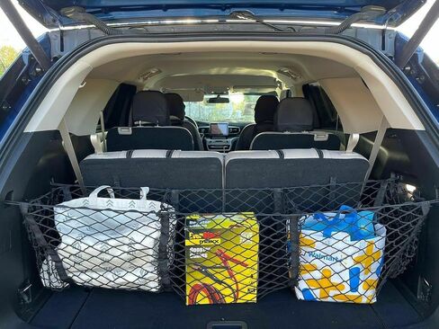 شبكة شحن منظم الجذع لـ Ford Explorer 2020-2025-3 جيوب شحن شحن لسيارات الدفع الرباعي-تخزين حامل مركبة مركبة من منظمات السيارة-متوافق مع Explorer in Saudi Arabia