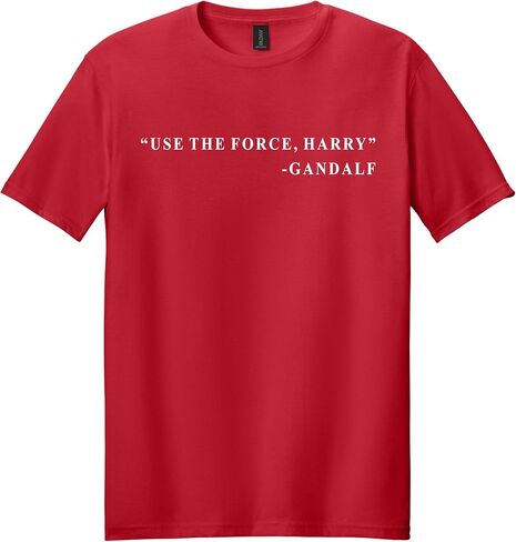 “Use The Force Harry" Gandalf Hilarious Joke Printed T-Shirt, Gift for Cotton Short Sleeve Funny Tee in Kuwait