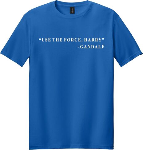 “Use The Force Harry" Gandalf Hilarious Joke Printed T-Shirt, Gift for Cotton Short Sleeve Funny Tee in Kuwait