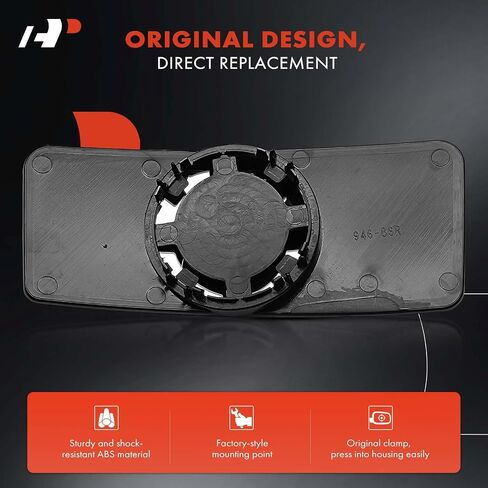 A-Premium جانب الركاب الأيمن أسفل زجاج مرآة غير محرقة مع لوحة دعم-متوافقة مع Ford F-150 F150 2007-2012-Towing Mirror محدب in Saudi Arabia