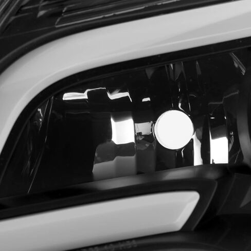 AKKON - Fits 2010-2017 Chevy Equinox LT/LS [LED Tube Running] Projector Black Headlights Pair Driver + Passenger Replacement in Saudi Arabia