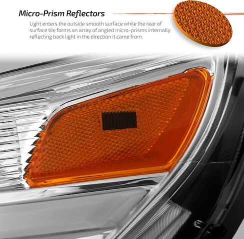 AKKON - Fits 2010-2017 Chevy Equinox LT/LS [LED Tube Running] Projector Black Headlights Pair Driver + Passenger Replacement in Saudi Arabia