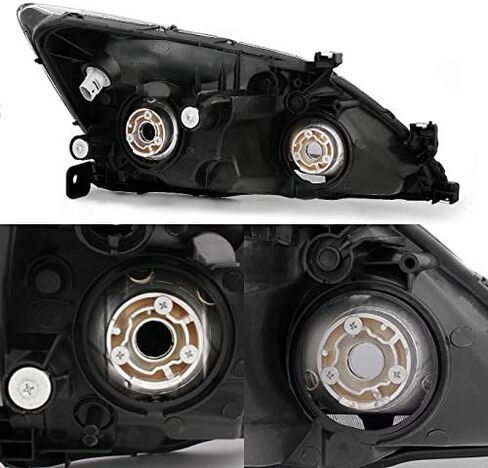 AKKON - للفترة 2003-2007 Honda Accord Coupe/Sedan Model OE Presection المصابيح الأمامية السائق/الراكب مصابيح رأس الركاب in Saudi Arabia