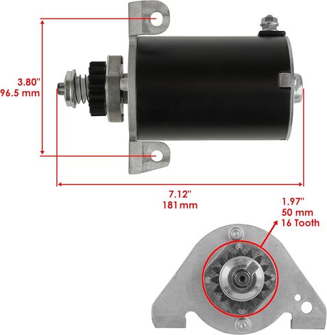 Caltric Starter Compatible with Briggs and Stratton 243436 243437 326437 10Hp in Saudi Arabia