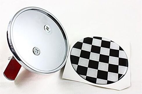 for Mini Cooper S Countryman Paceman Black White Checkered Front Grill Emblem Badge in Saudi Arabia