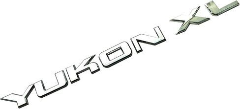 1pc Liftgate/Door Letter Nameplate Emblem Suv HD شارة رياضة متوافقة مع Yukon XL (Chrome) in Kuwait