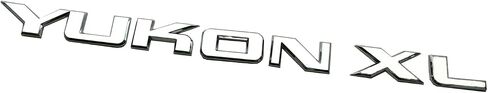 1pc Liftgate/Door Letter Nameplate Emblem Suv HD شارة رياضة متوافقة مع Yukon XL (Chrome) in Kuwait