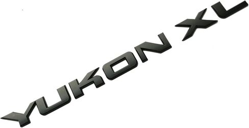 1pc Liftgate/Door Letter Nameplate Emblem Suv HD شارة رياضة متوافقة مع Yukon XL (Chrome) in Kuwait