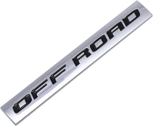 2PCS كروم السيارة المعدنية جذع على الطريق شارة AWD 4WD Auto Logo Door All Wheel Drive Badge Truck Coup Coupe Sticker (Silver & Black) in Kuwait